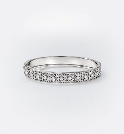 [?Select]2026 WOVEN-PATTERN BRACELET SET WITH FULL DIAMOND INLAY THREE-COLORS