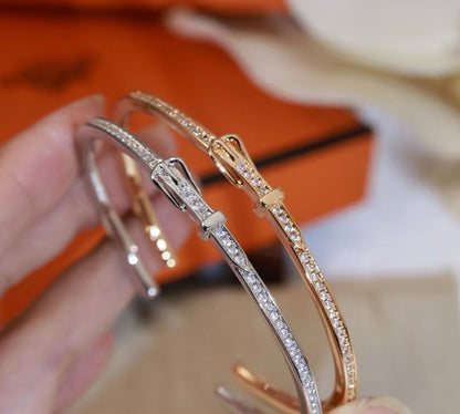 [?Select]DIAMOND-ENCRUSTED BRACELET THREE COLORS