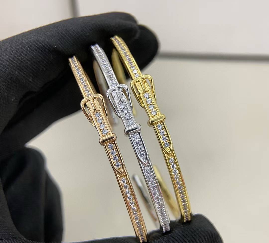 [?Select]DIAMOND-ENCRUSTED BRACELET THREE COLORS