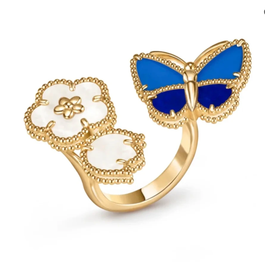 [Select]NEW TWIN BUTTERFLY LUCKY RING