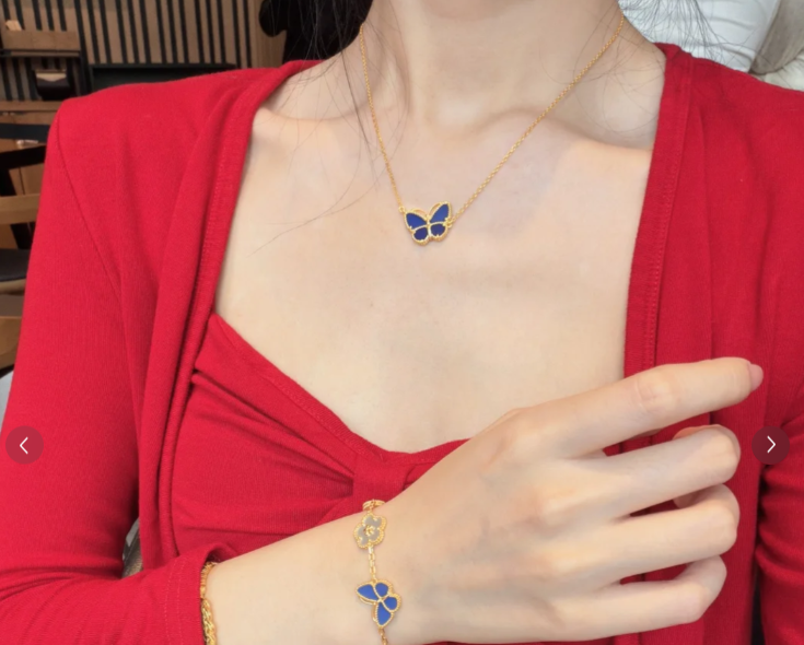 [Select]BUTTERFLY BLUE   NECKLACE