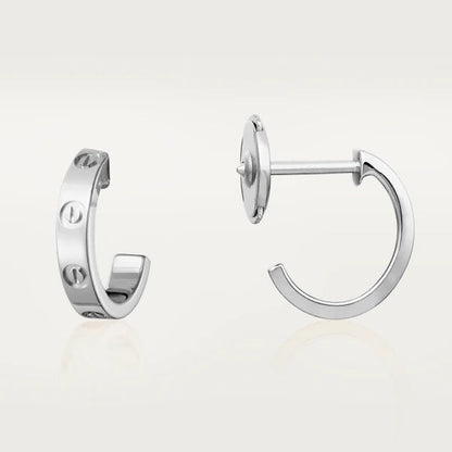 [Select]LOVE EARRINGS 2.65MM SILVER