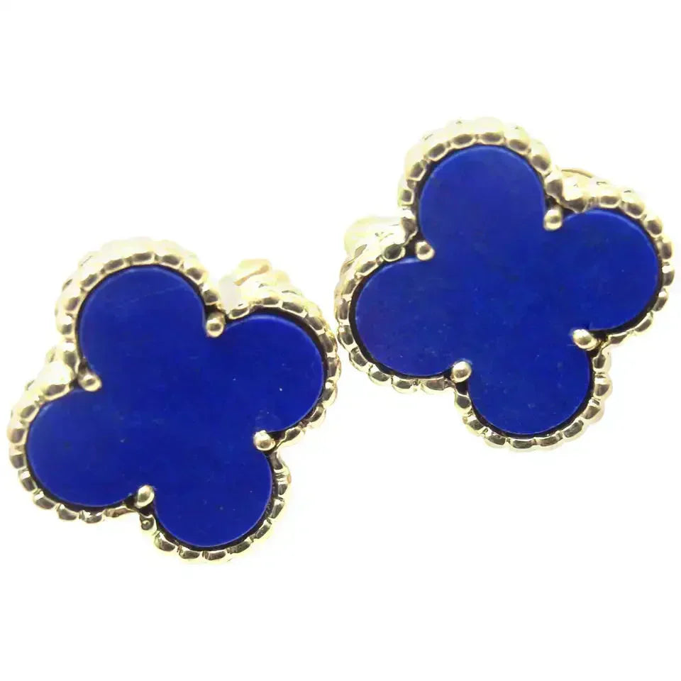 [Select]CLOVER MINI 9.5MM TURQUOISE EARRINGS