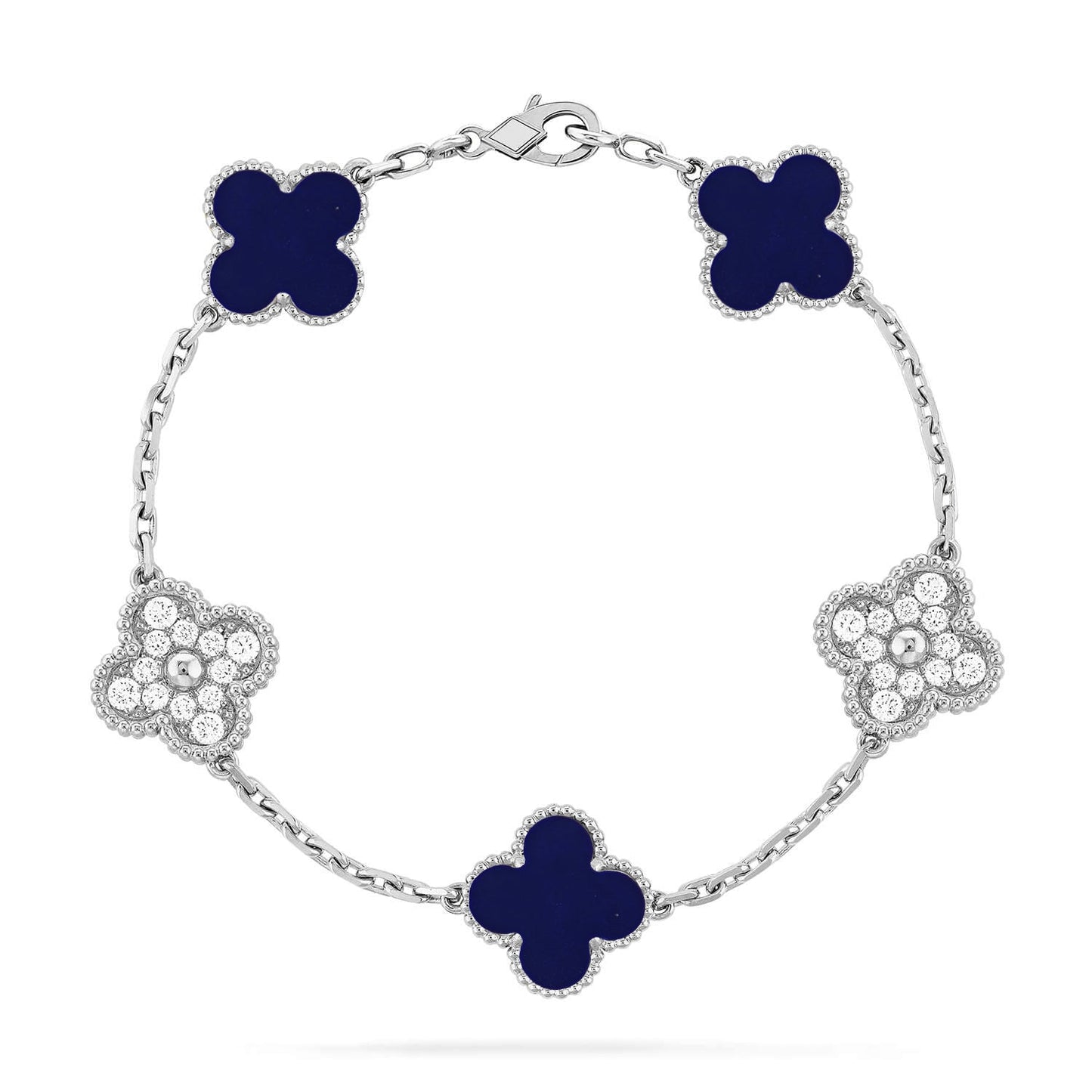 [Select]CLOVER 5 MOTIF LAPIS LAZULI BRACELET COLLECTION