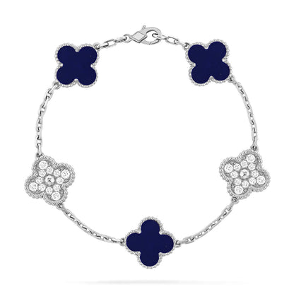 [Select]CLOVER 5 MOTIF LAPIS LAZULI BRACELET COLLECTION