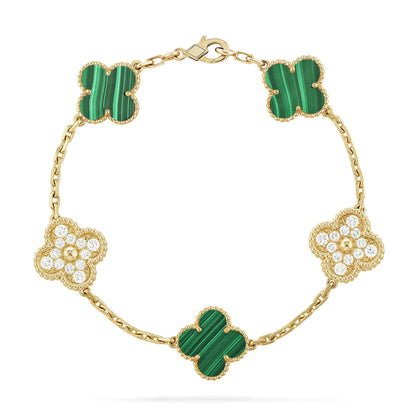 [Select] CLOVER 5 MOTIF MALACHITE BRACELET COLLECTION