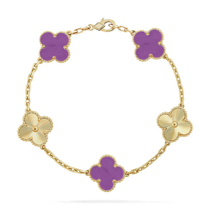 [Select] CLOVER 5 MOTIF VIOLET BRACELET COLLECTION