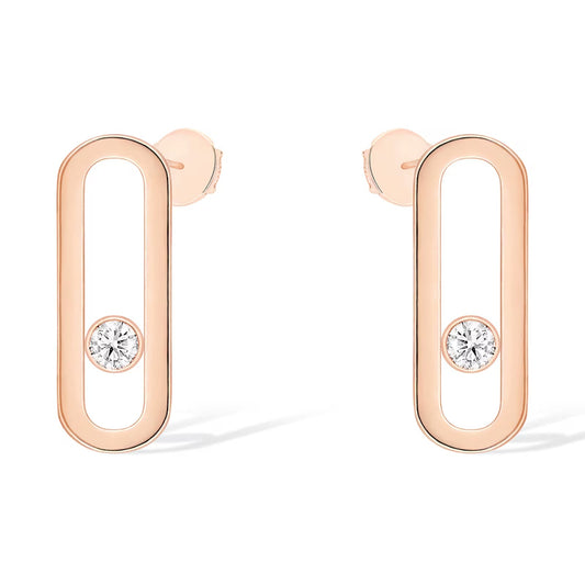 [Select]MOVE UNO SMALL 1 DIAMOND EARRINGS