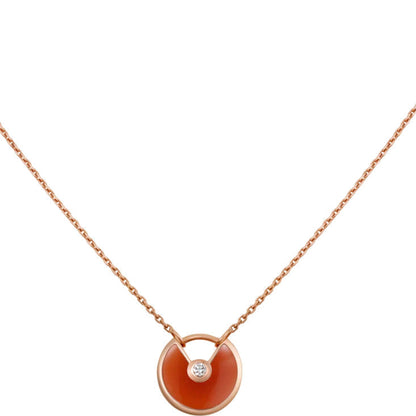 [Select]AMULETTE GOLD CARNELIAN ONYX NECKLACE
