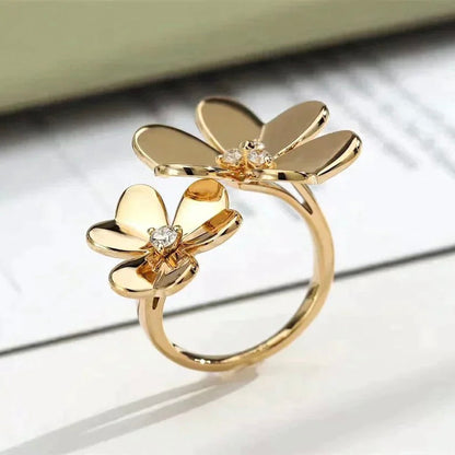 [Select]CLOVER COMOS GOLD DIAMOND RING