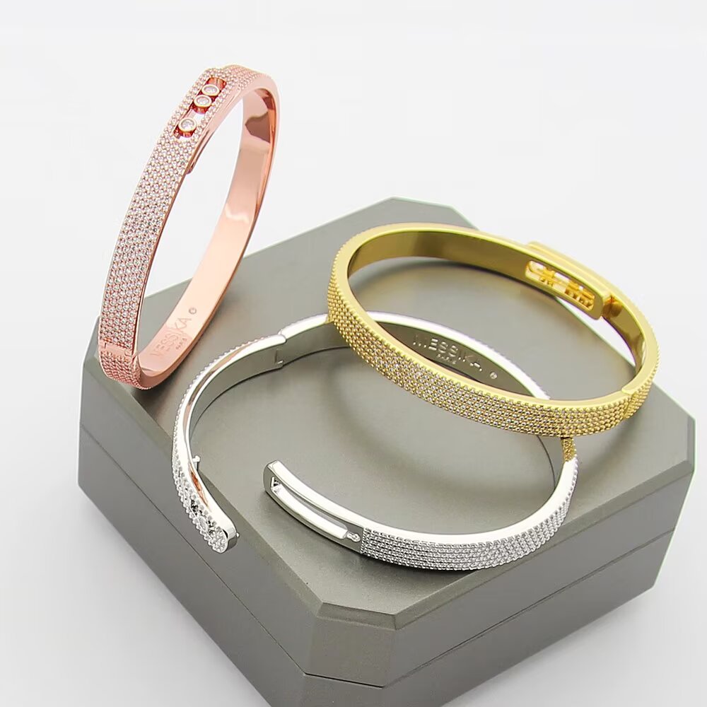 [Select]Move Noa Full Pavé Diamond Bangle Bracelet