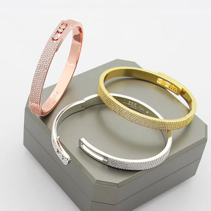[Select]Move Noa Full Pavé Diamond Bangle Bracelet
