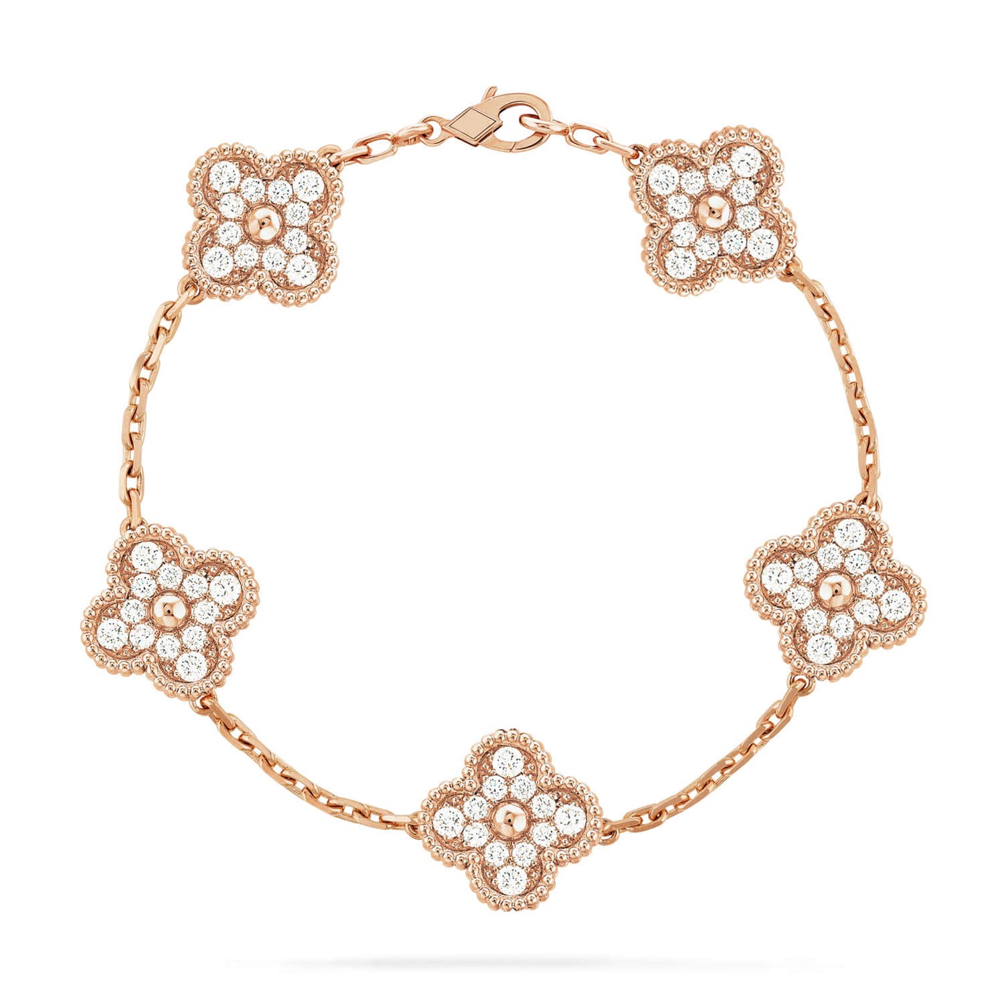 [Select] CLOVER 5 MOTIF FULL DIAMOND BRACELET COLLECTION