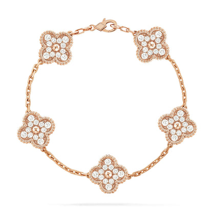 [Select] CLOVER 5 MOTIF FULL DIAMOND BRACELET COLLECTION