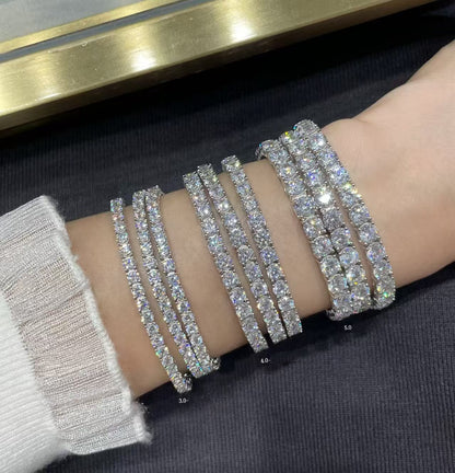 [Select jewelrys]TENNIS BRACELET WITH FULL DIAMOND SETTING
