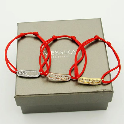 [Select]Messika Care(s) pink cord pavé bracelet