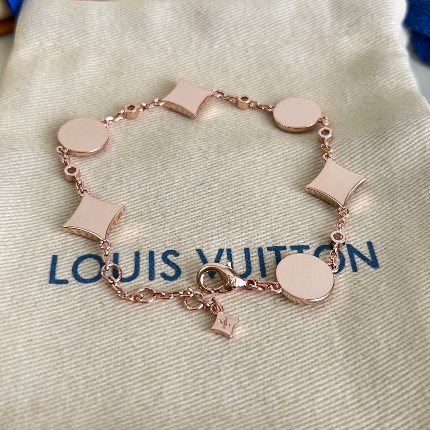 [Select]SIX FLOWERS PINK GOLD DIAMOND BRACELET