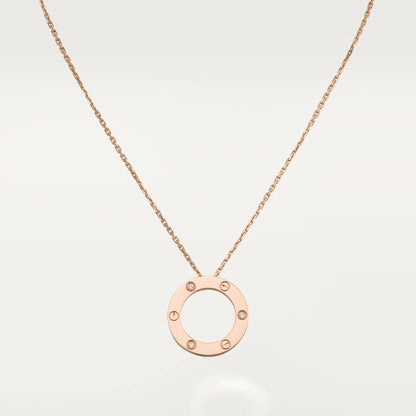 [Select]LOVE NECKLACE 16MM 3 DIAMONDS