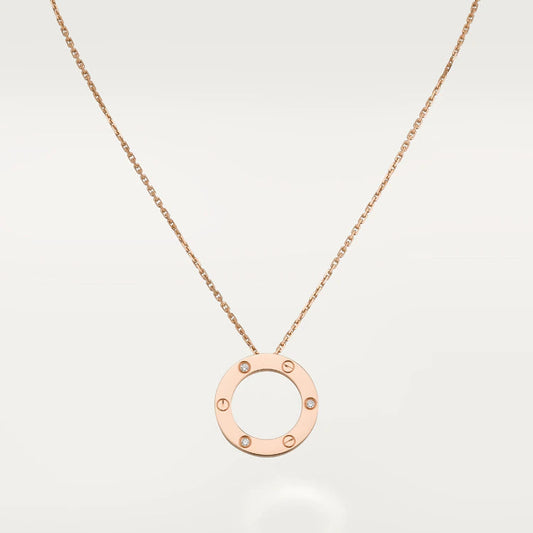 [Select]LOVE NECKLACE 16MM 3 DIAMONDS