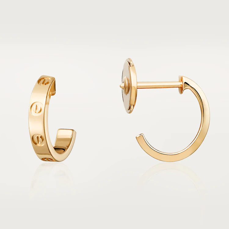 [Select]LOVE EARRINGS 2.65MM PINK GOLD