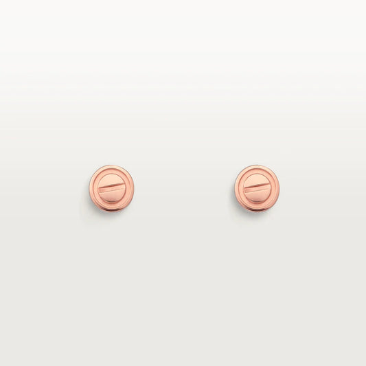 [Select]LOVE EARRINGS PINK GOLD 10MM