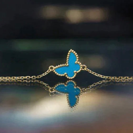 [Select]BUTTERFLY TURQUOISE BUTTERFLY BRACELET