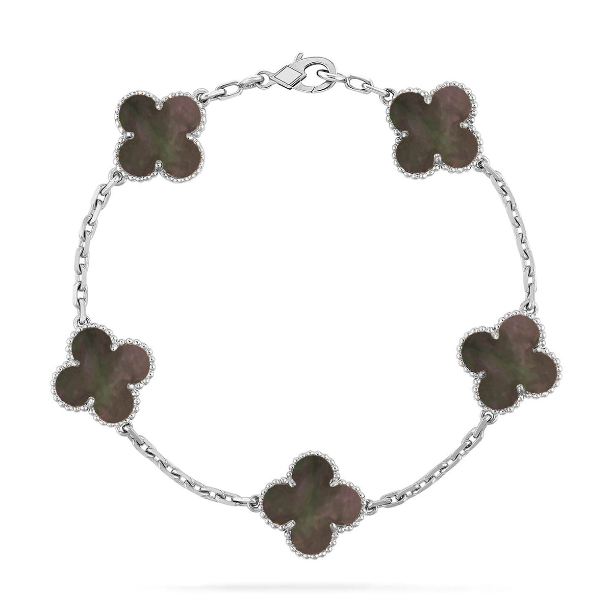 [Select] CLOVER 5 MOTIF GRAY MOP BRACELET COLLECTION