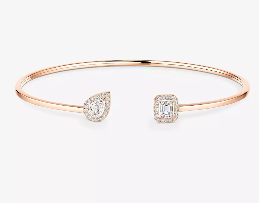 [Select]M Delicate Double-Diamond Bracelet
