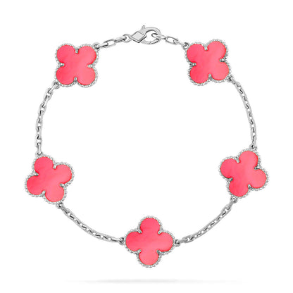 [Select] CLOVER 5 MOTIFS  PINK MOP BRACELET COLLECTION