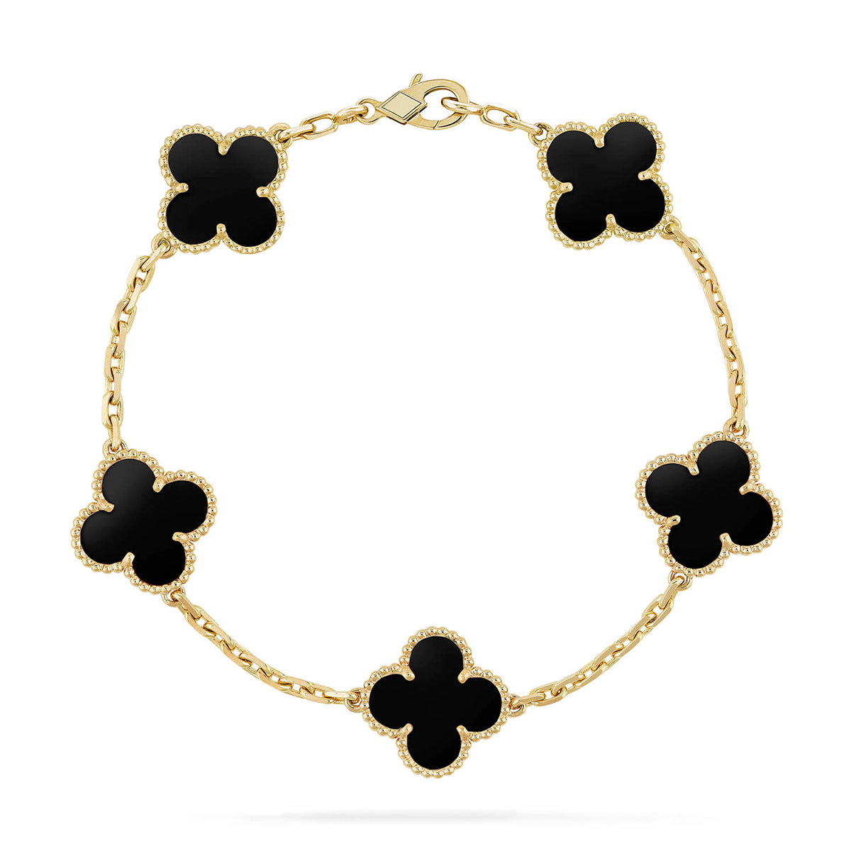 [Select] CLOVER 5 MOTIF ONYXS BRACELET COLLECTION