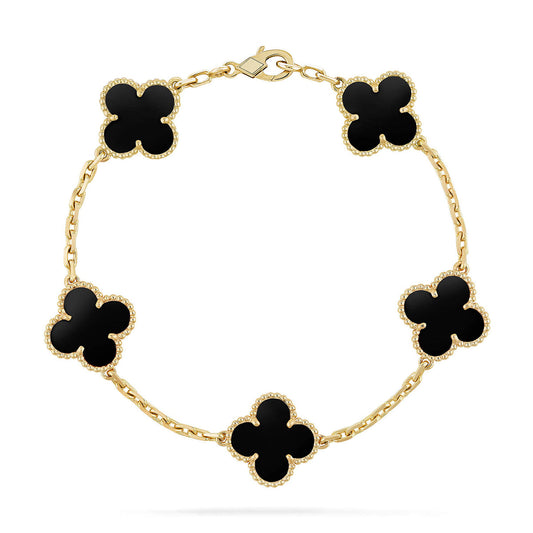 [Select] CLOVER 5 MOTIF ONYXS BRACELET COLLECTION