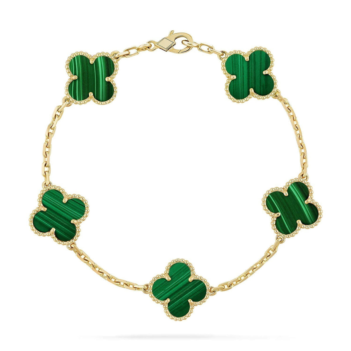 [Select] CLOVER 5 MOTIF MALACHITE BRACELET COLLECTION