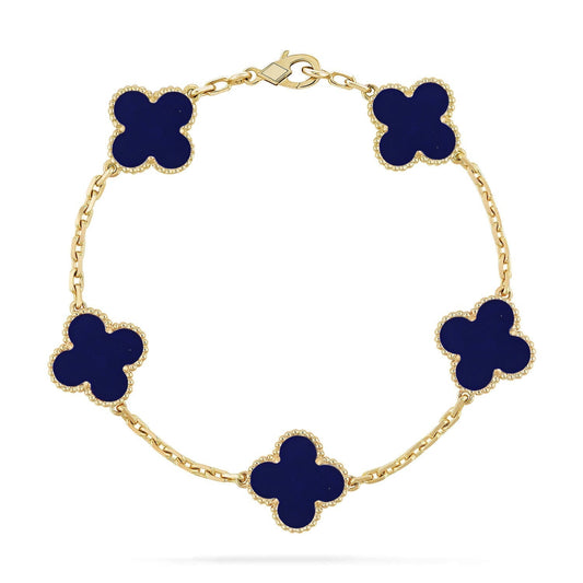 [Select]CLOVER 5 MOTIF LAPIS LAZULI BRACELET COLLECTION