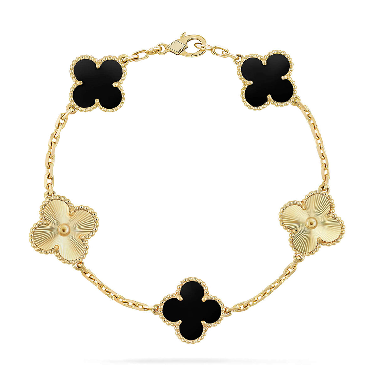 [Select] CLOVER 5 MOTIF ONYXS BRACELET COLLECTION