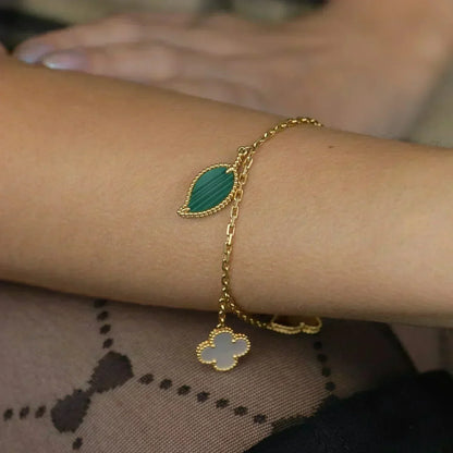 [Select]LUCKY SPRING 5 MOTIF GOLD BRACELET