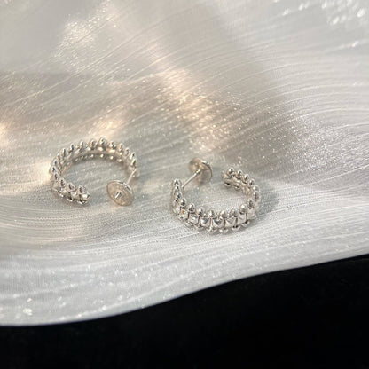 [Select]CLASH SMALL HOOP EARRINGS