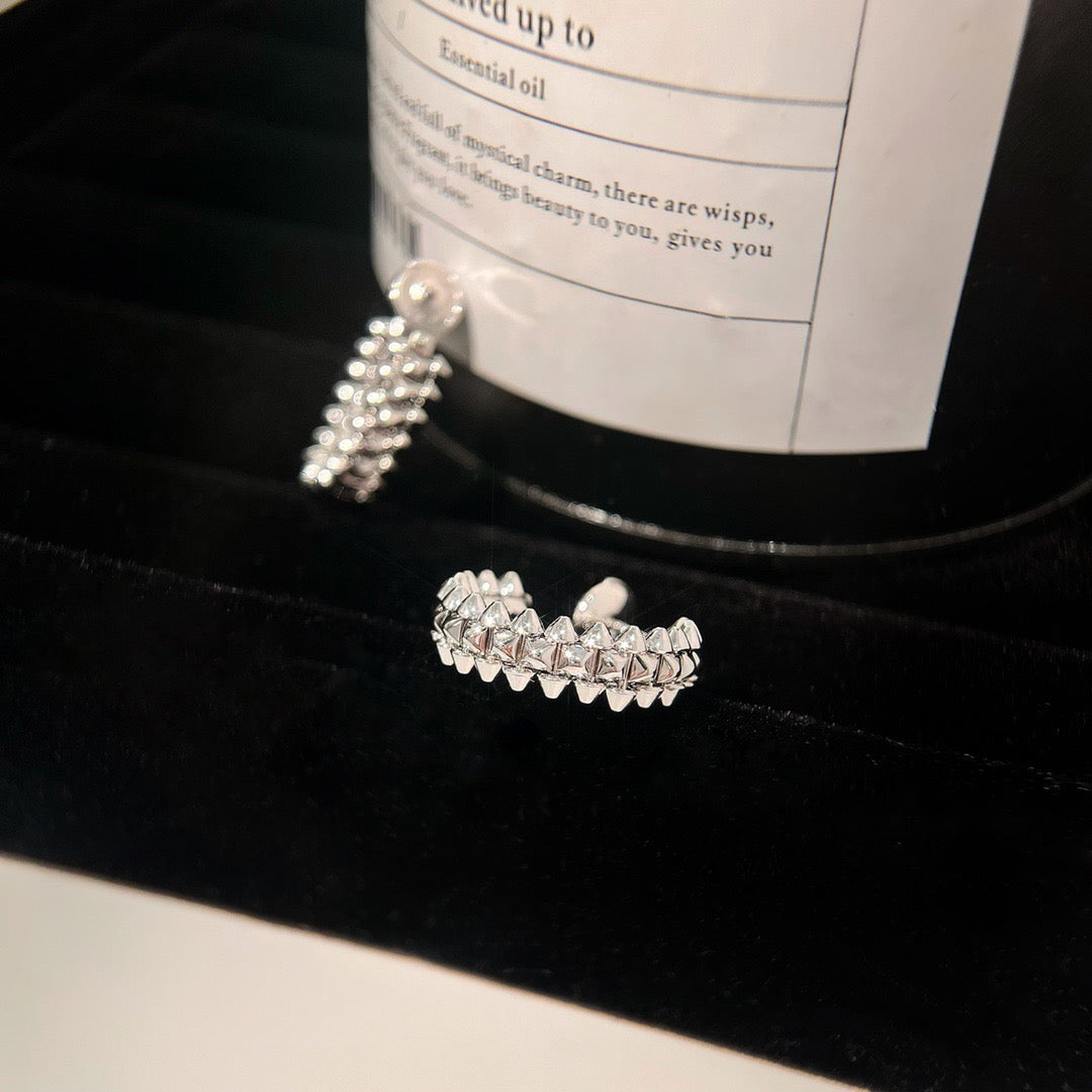 [Select]CLASH SMALL HOOP EARRINGS