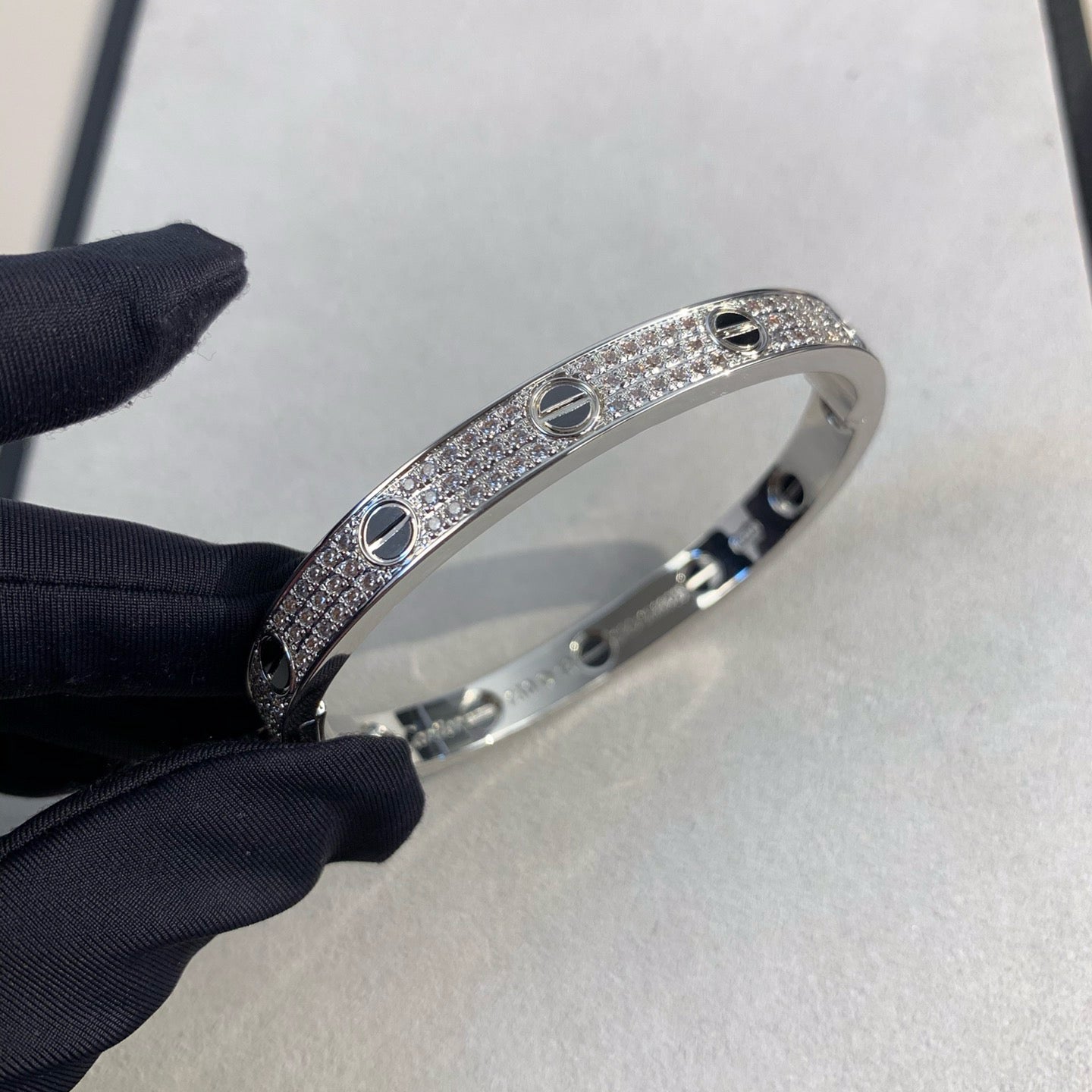 [Select]LOVE BRACELET 6.1MM DIAMOND-PAVED CERAMIC