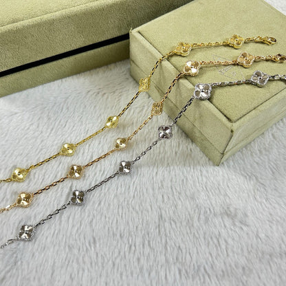 [Select]CLOVER 6 MOTIF DIAMOND BRACELET