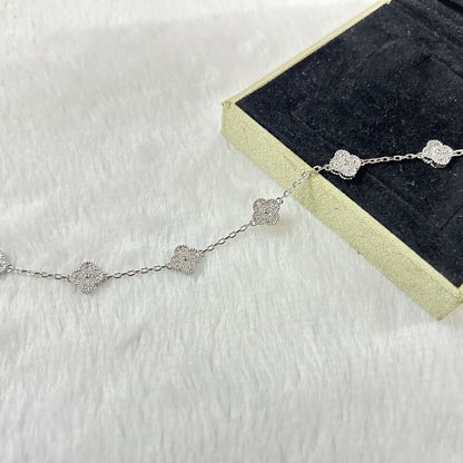 [Select]CLOVER 6 MOTIF DIAMOND BRACELET