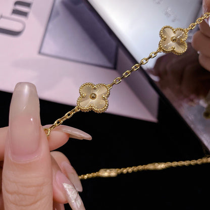 [Select]CLOVER 10 MOTIFS LASER NECKLACE