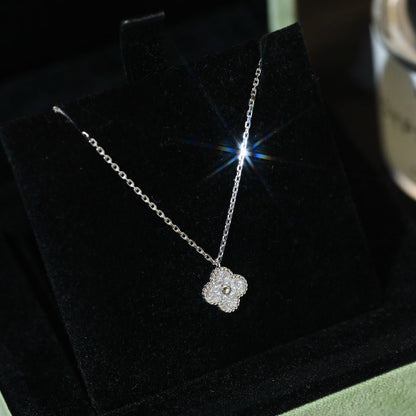 [Select]CLOVER MINI 9.5MM PENDANT DIAMOND NECKLACE