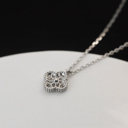 [Select]CLOVER MINI 9.5MM PENDANT DIAMOND NECKLACE