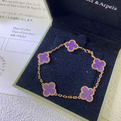 [Select] CLOVER 5 MOTIF VIOLET BRACELET COLLECTION