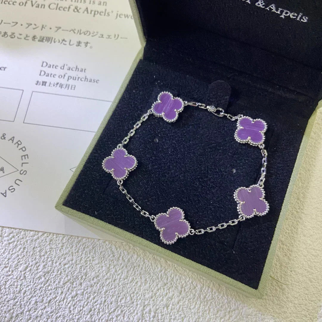 [Select] CLOVER 5 MOTIF VIOLET BRACELET COLLECTION