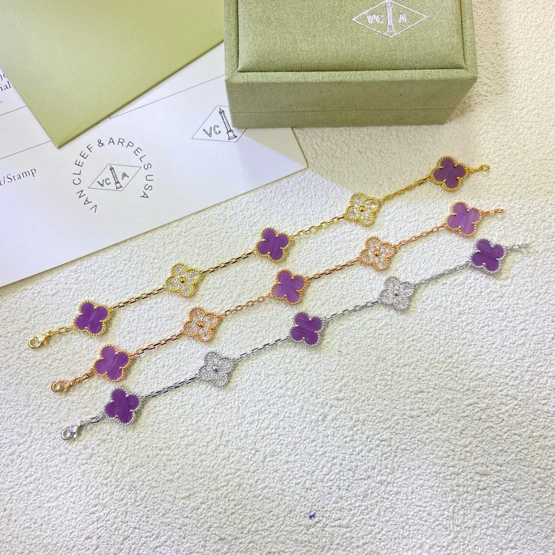 [Select] CLOVER 5 MOTIF VIOLET BRACELET COLLECTION