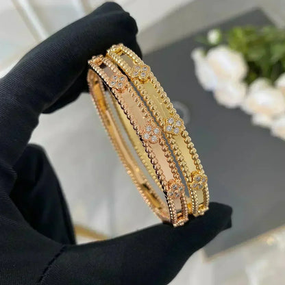 [Select]CLOVER BRACELET 4MM DIAMONDS