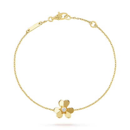 [Select]FRIVOLE GOLD FLOWER PINK MALACHITE BRACELET