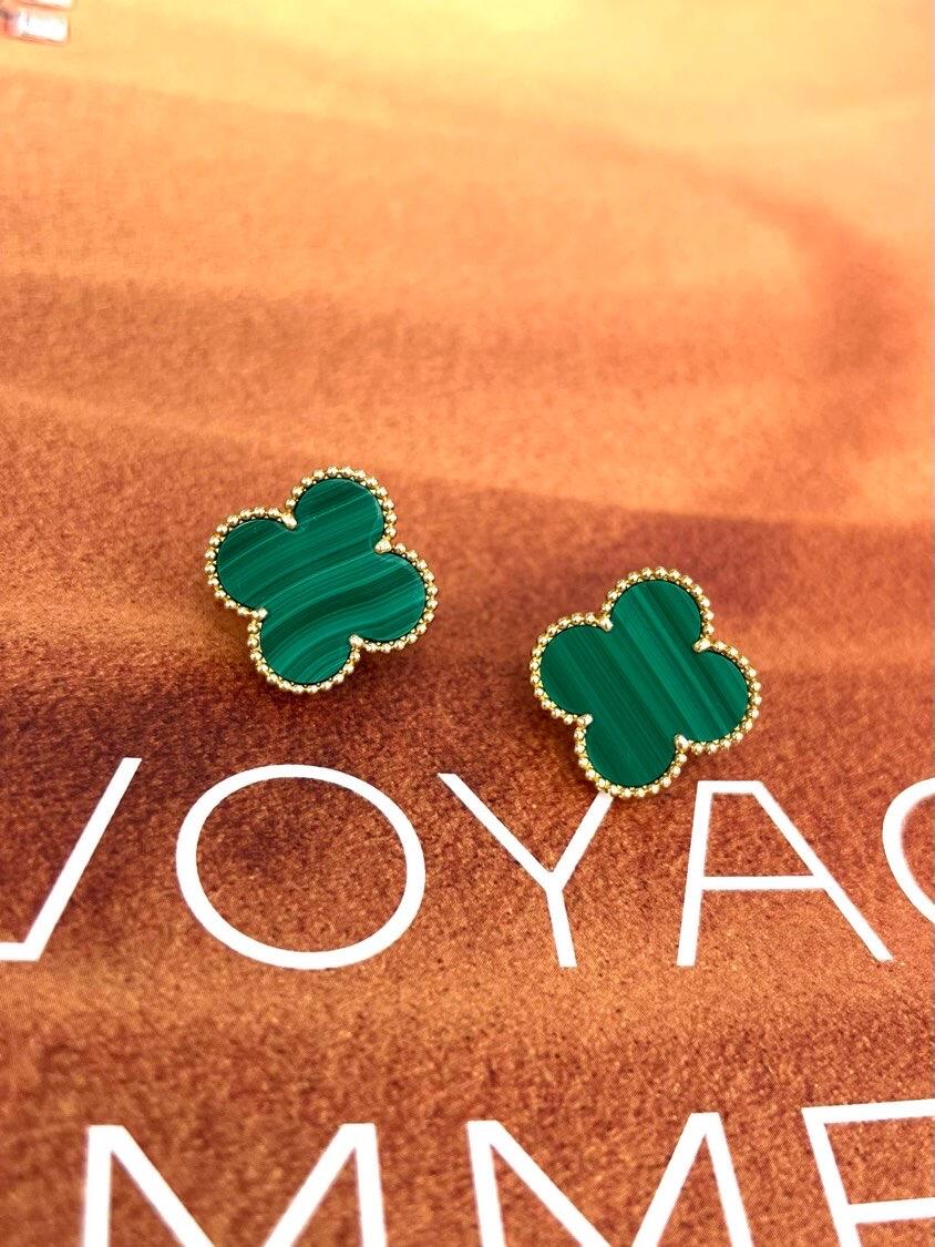 [Select] CLOVER LARGE (20mm) 1 MOTIFS GREENER MOP STUD EARRINGS