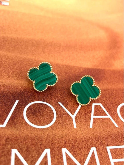 [Select] CLOVER LARGE (20mm) 1 MOTIFS GREENER MOP STUD EARRINGS